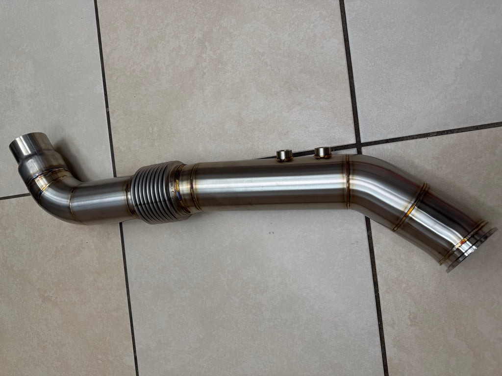 B58 3.5” stainless steel downpipe