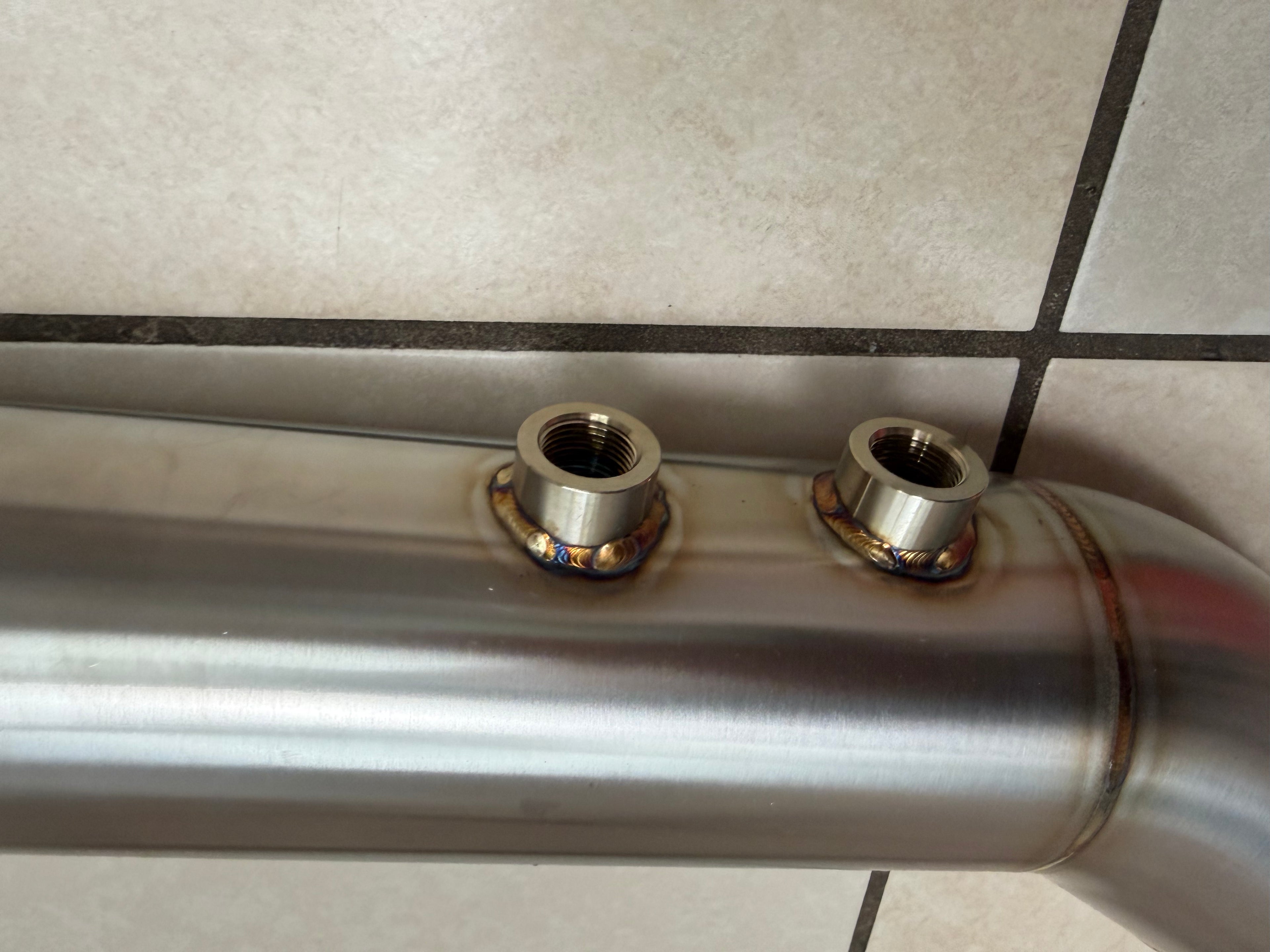 B58 3.5” stainless steel downpipe